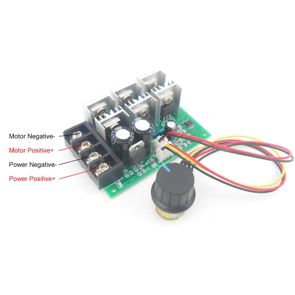 DC 9-55V 40A 2000W PWM DC Motor Speed Regulator High Power Linear Speed Control 9V 12V 24V detail image 5