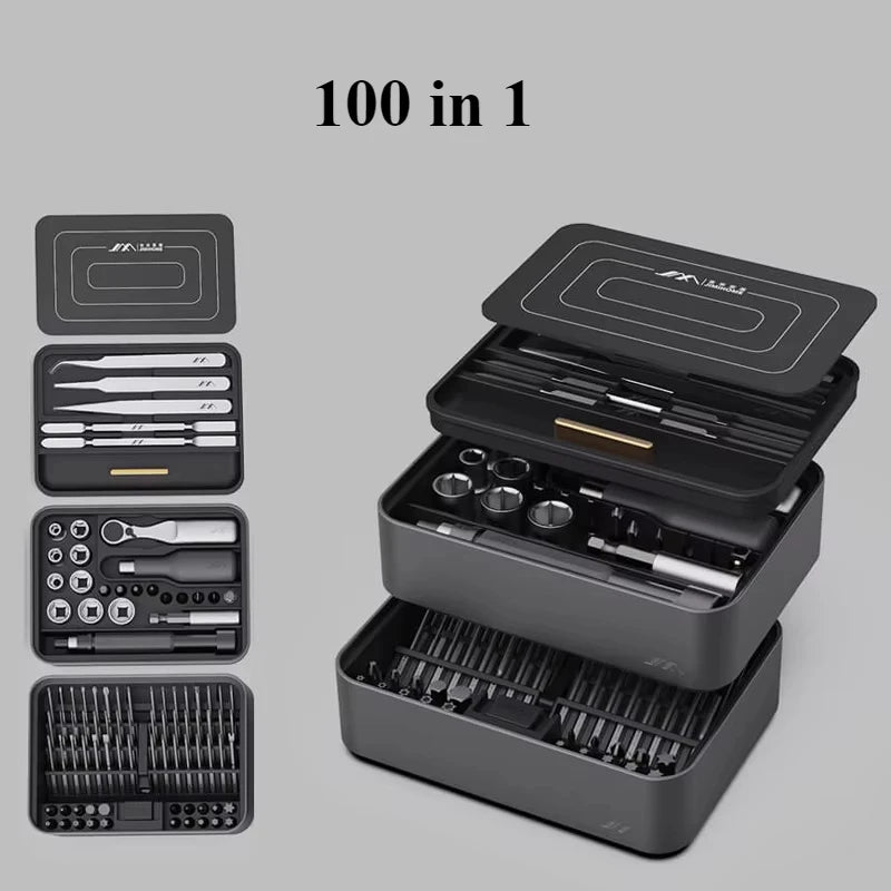 JIMI 50/100 IN 1 FM2/3 Screwdrivers Set S2 Magnetic Precision Replaceable Multi-purposed detail image 7