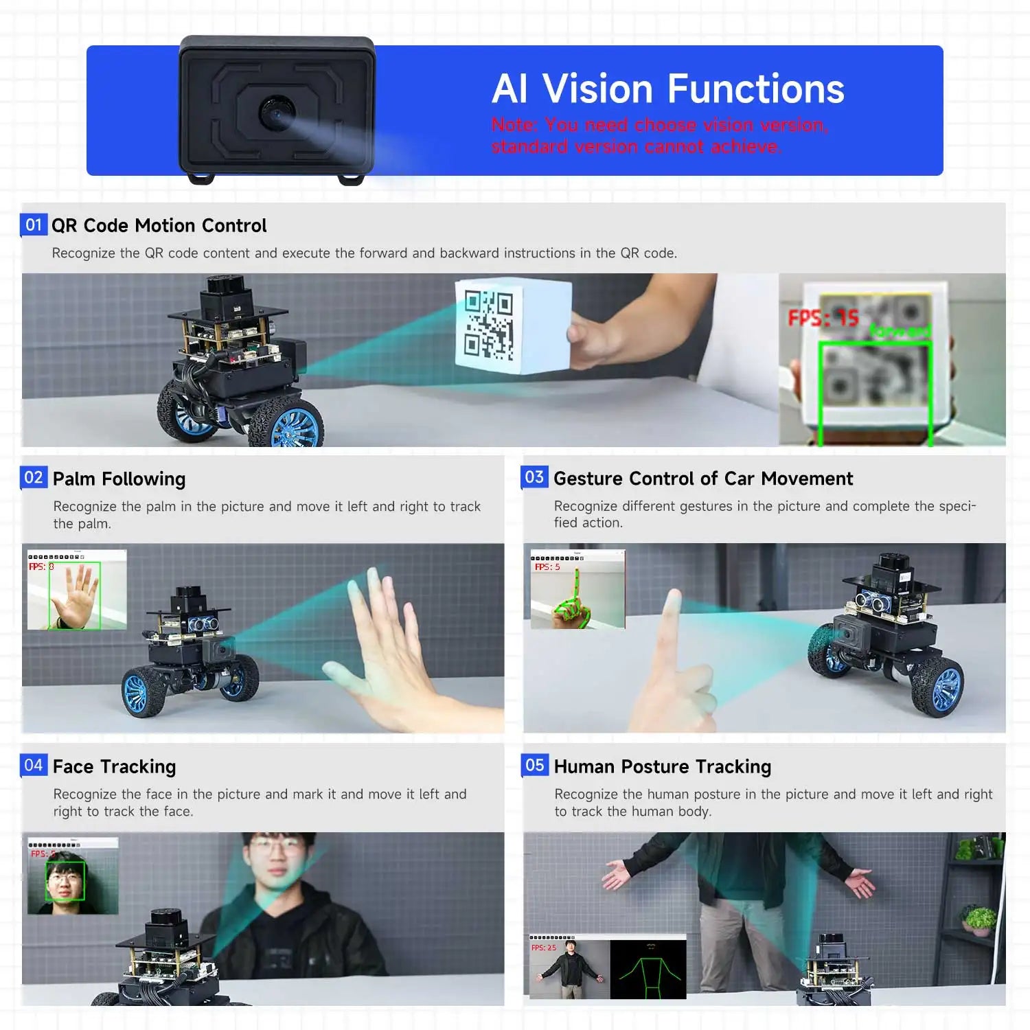 Yahboom MicroROS Self-Balancing Robot Car Kit With MPU6050 Lidar Ultrasonic Module detail image 5
