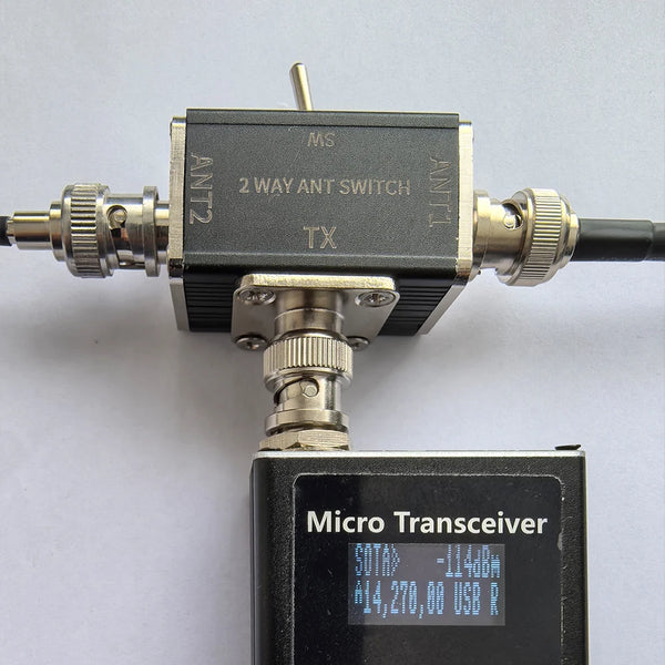 2 Way CB/HAM Antenna Coax Switches 1 Input & 2 Outputs 100W 0-50MHz Manual Coaxial Antenna detail image 3