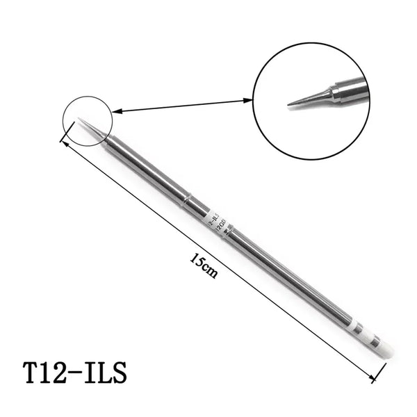 5Pcs T12 Soldering Solder Iron Tips T12-ILS BC1 D24 K BL For FX-9501  HAKKO912 FM-2027 2028 Handle DIY Soldering Station Kits
