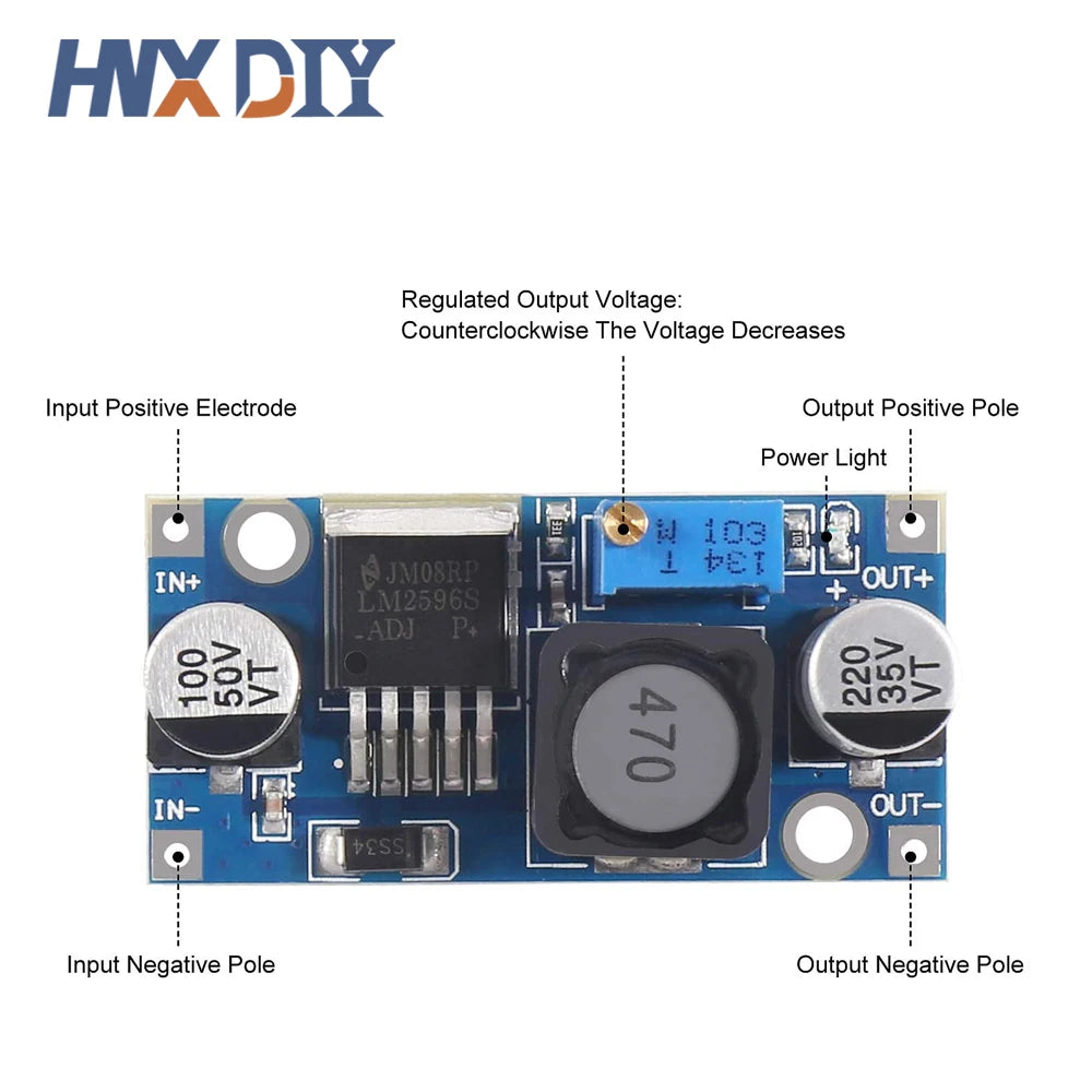 1/5/10pcs LM2596 DC to DC Buck Converter 3.0-40V to 1.5-35V Power Supply Step Down Module detail image 3