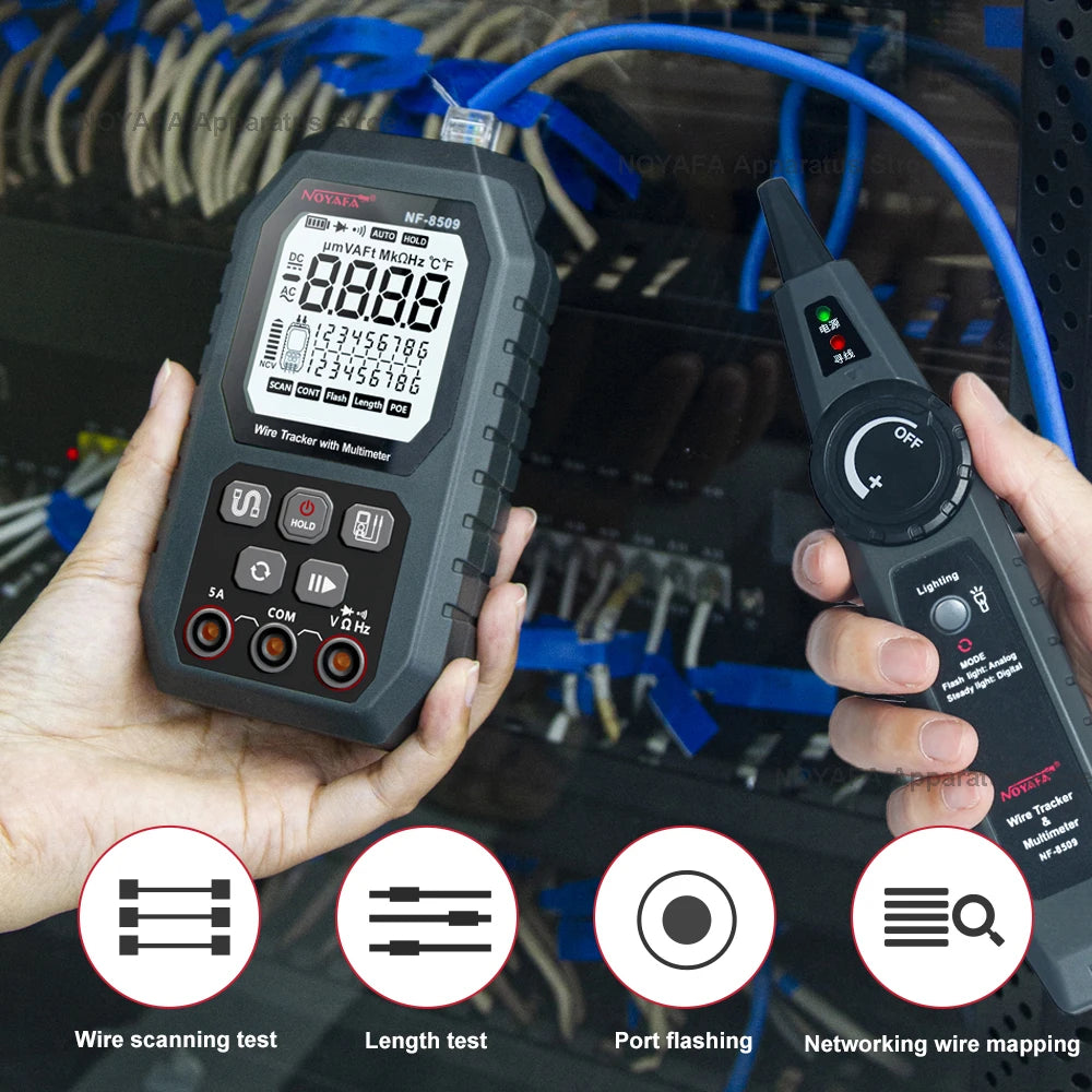 NOYAFA NF 8509 New Upgrade Network Cable Tester For Multimeter Current Voltage Resistance detail image 3