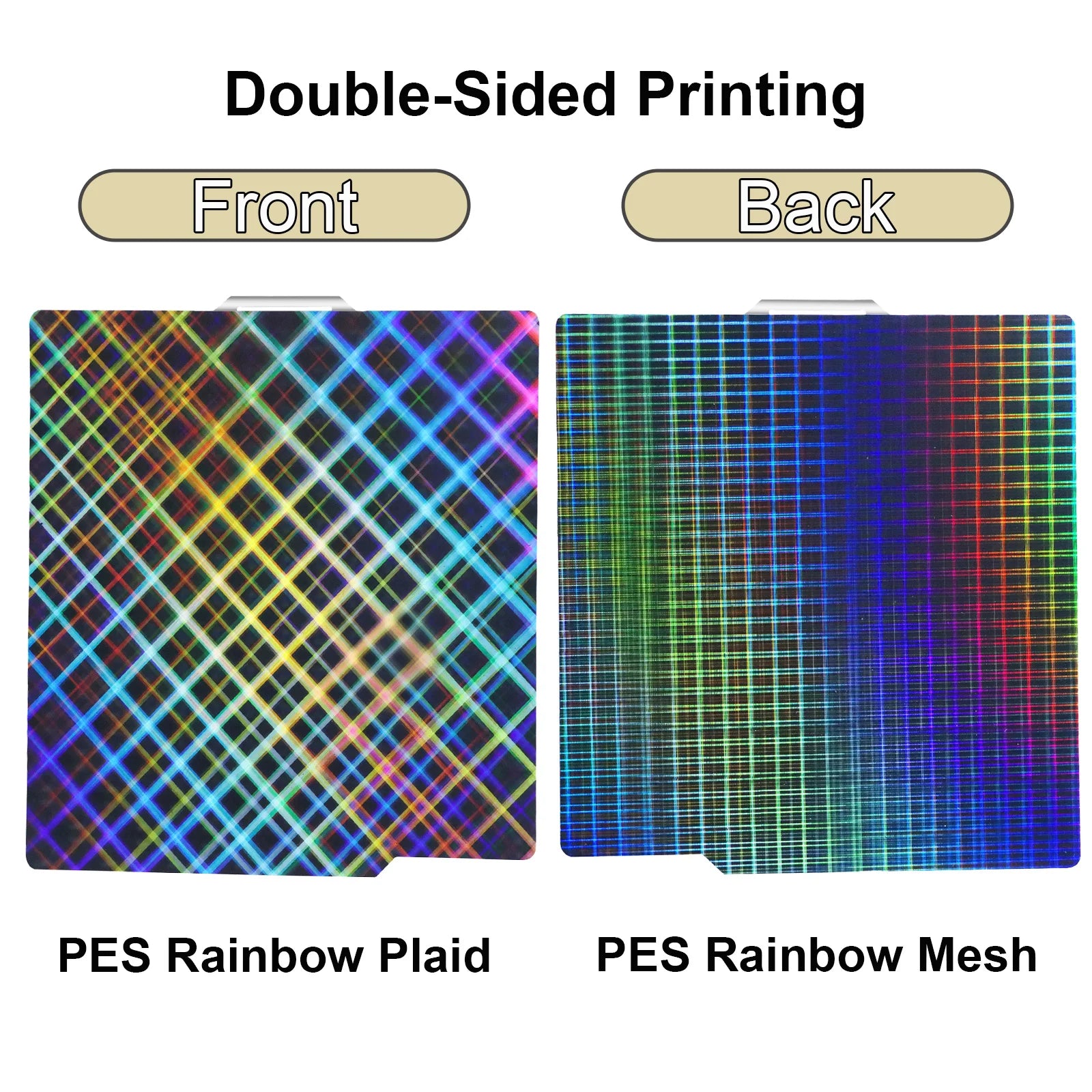 P2S PEO Bambu X1 P1 A1 Build Plate 257x257 PEI Bed Plate Double Side Smooth Texture Spring Steel Sheet For Bambu Lab P1S Heatbed