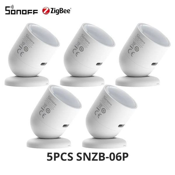 1-10PCS SONOFF SNZB-06P Zigbee Human Presence Sensor 5.8GHz Microwave Radar Smart Scene ZBBridge-P eWeLink Alice Alexa Google