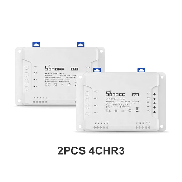 SONOFF 4CHR3 4CHPROR3 4-gang/4 Way Wifi Smart Switch 433mhz RF Control Smart Home Support detail image 8
