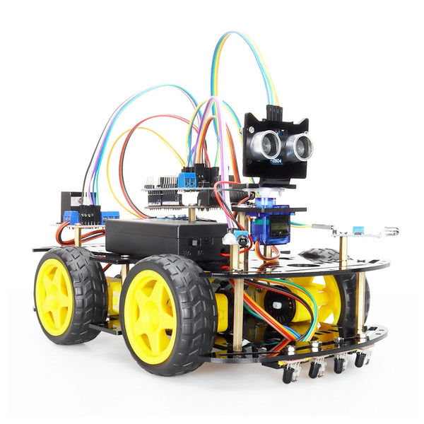 New Smart Robot Car Coding Kit for Arduino Programming Great Fun Education Learning Robotic Complete Auto product image