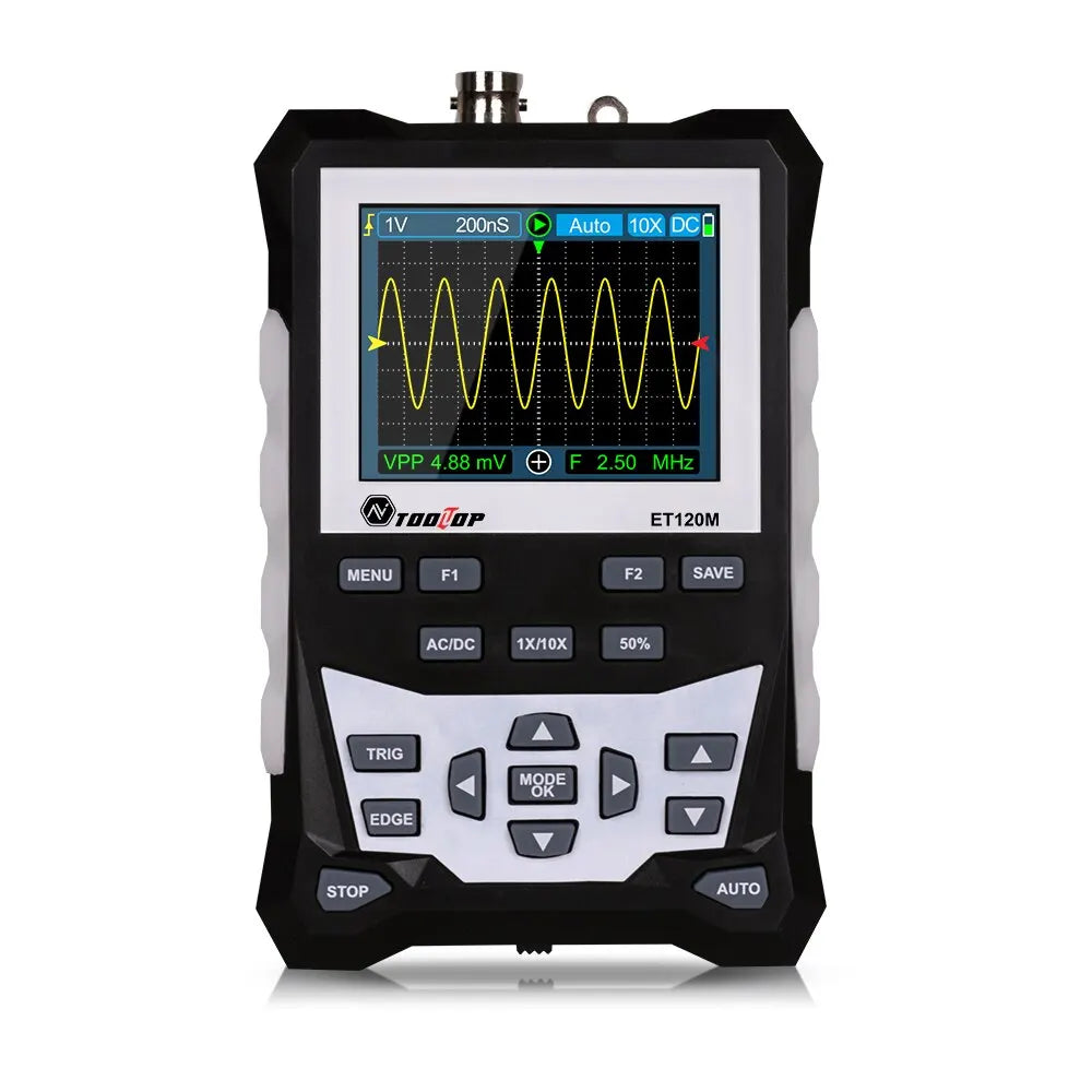 TOOLTOP ET120M Handheld Digital Oscilloscope 1Mhz Square Wave Signal Output Auto detail image 4