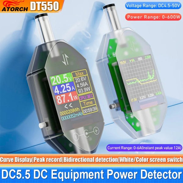 600W DC4.5-50V Max 12A High Precision Digital Voltage Current Tester DC5.5x2.5 Instrument Power Capacity product image