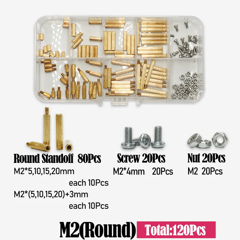 M2 M2.5 M3 M4 M5 Motherboard Standoffs Screws Nuts Kit for DIY Electronic PCB Circuit Hex detail image 7