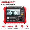 HABOTEST HT5910 Leakage Switch Tester LCD Digital Resistance Meter RCD/Loop Tester 1000 Data Storage Volt product image