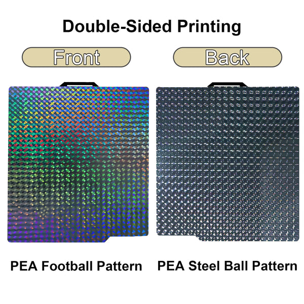 P2S PEO Bambu X1 P1 A1 Build Plate 257x257 PEI Bed Plate Double Side Smooth Texture Spring Steel Sheet For Bambu Lab P1S Heatbed