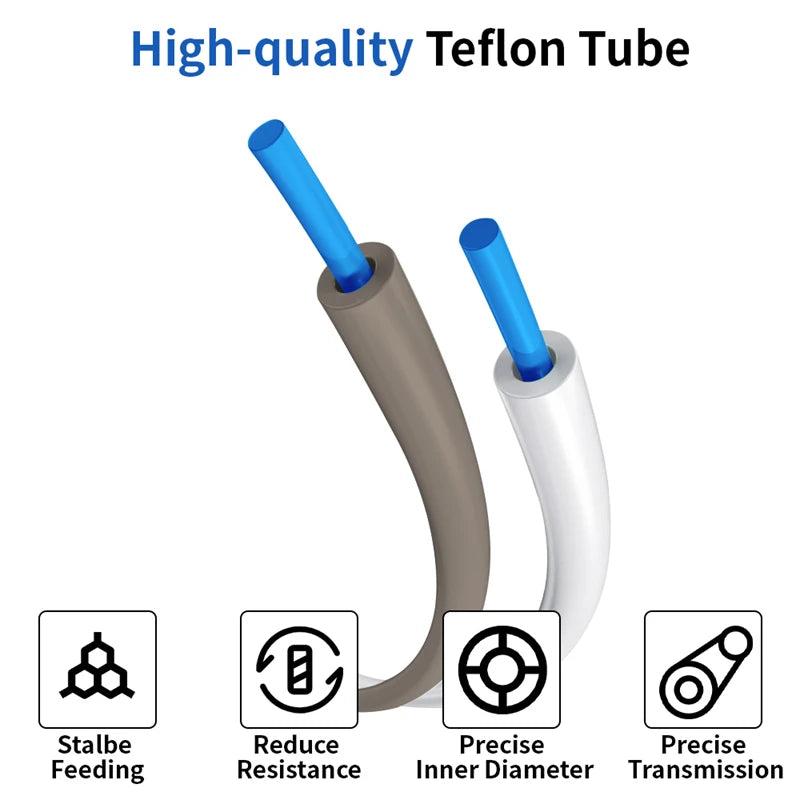 Mini 3D Printer PTFE Pipe 1.75mm Bambulab Ptfe Tube 4m White Grey AMS LITE for Bambu Lab Ptfe Tube 2.5mm 4mm Filament Parts