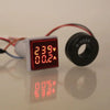 Square Dual Display Voltmeter & Ammeter LED Digital Voltage Gauge AC 60-500V 0-100A Current detail image 2