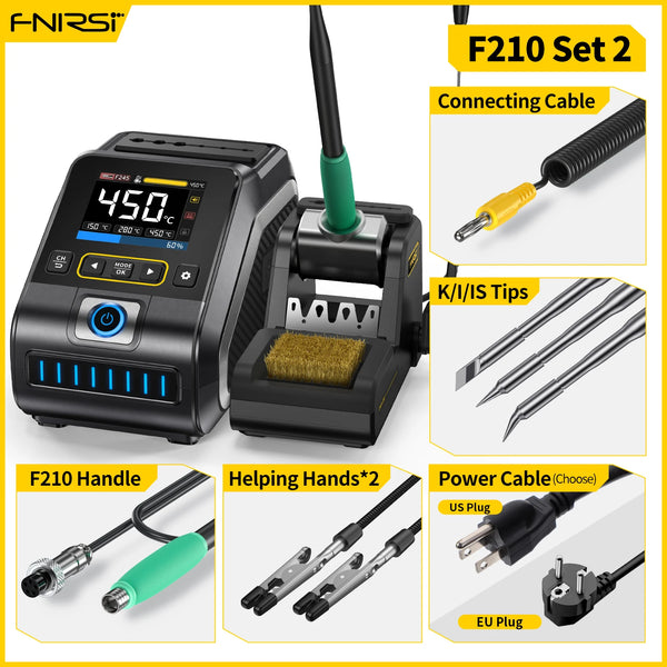 FNIRSI DWS-200 Power Repaid Heating Soldering Iron Staion detail image 8