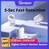 1-5PCS SONOFF SNZB-03P Zigbee Motion Sensor Trigger Smart Lighting & Home Security Works with Alexa Google Home via Zigbee Hub