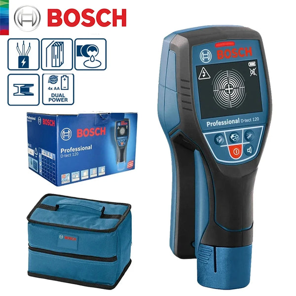 Bosch D-TECT 120 Wall Metal Detector Stud Finder Professional Digital Display Wall Radar Scanner for Cabl product image