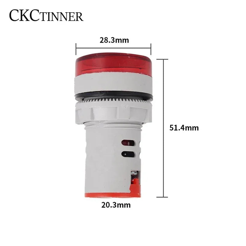 22mm AD16-22DVA Round LED Dual Display Volt Ampermeter Voltmeter 60-500V Ammeter Digital detail image 5