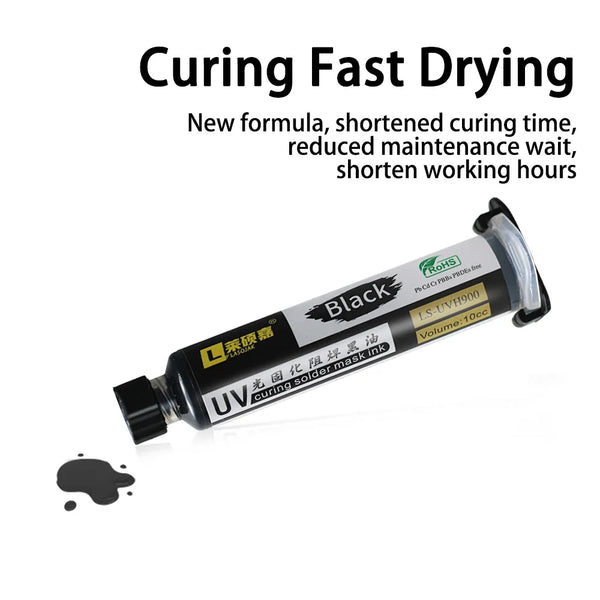 10CC UV Curing Solder Mask Ink Resistance Green Oil for PCB BGA Circuit Board Protect Paint Electronic Repair Tools