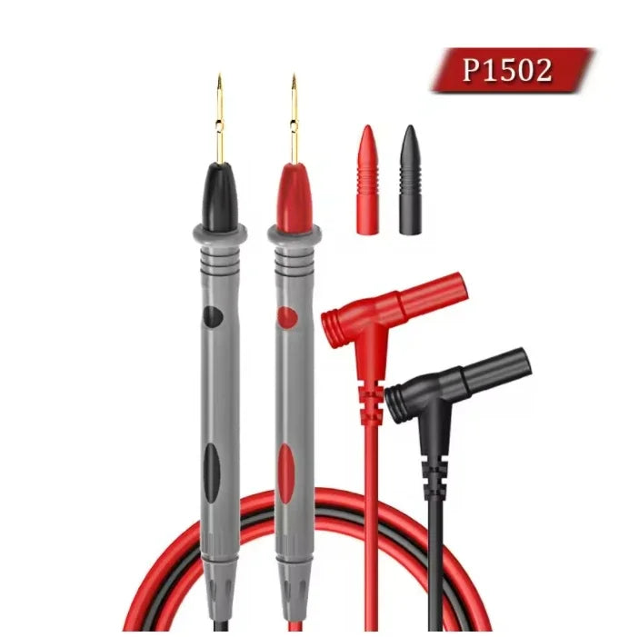 Cleqee P1503 Series Universal Multimeter Probe Test Leads Kit with Replacement Needle Tester Tip IC SMD Test Hook Alligator Clip