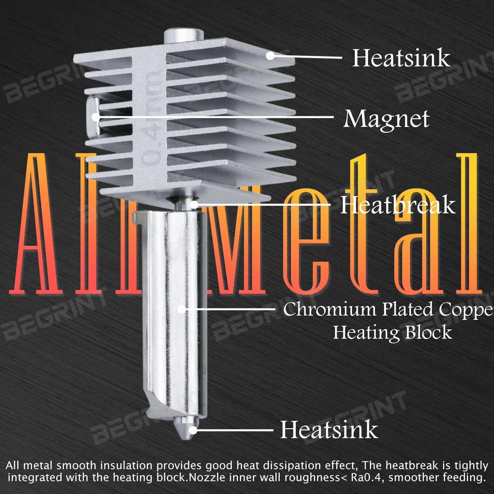 For Bambu Lab A1/A1MINI Nozzle Hardened steel Integrated A2L Hotend Kit High-Precision A1 Nozzles Same As Original High Quality