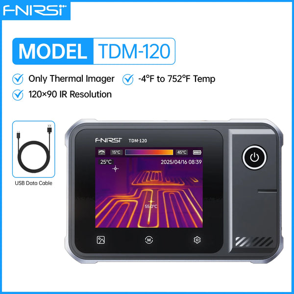 FNIRSI TDM-120/TDM-120P Thermal Imaging Multimeter 2 in 1 IR Camera Tester 120x90 Resolution detail image 9