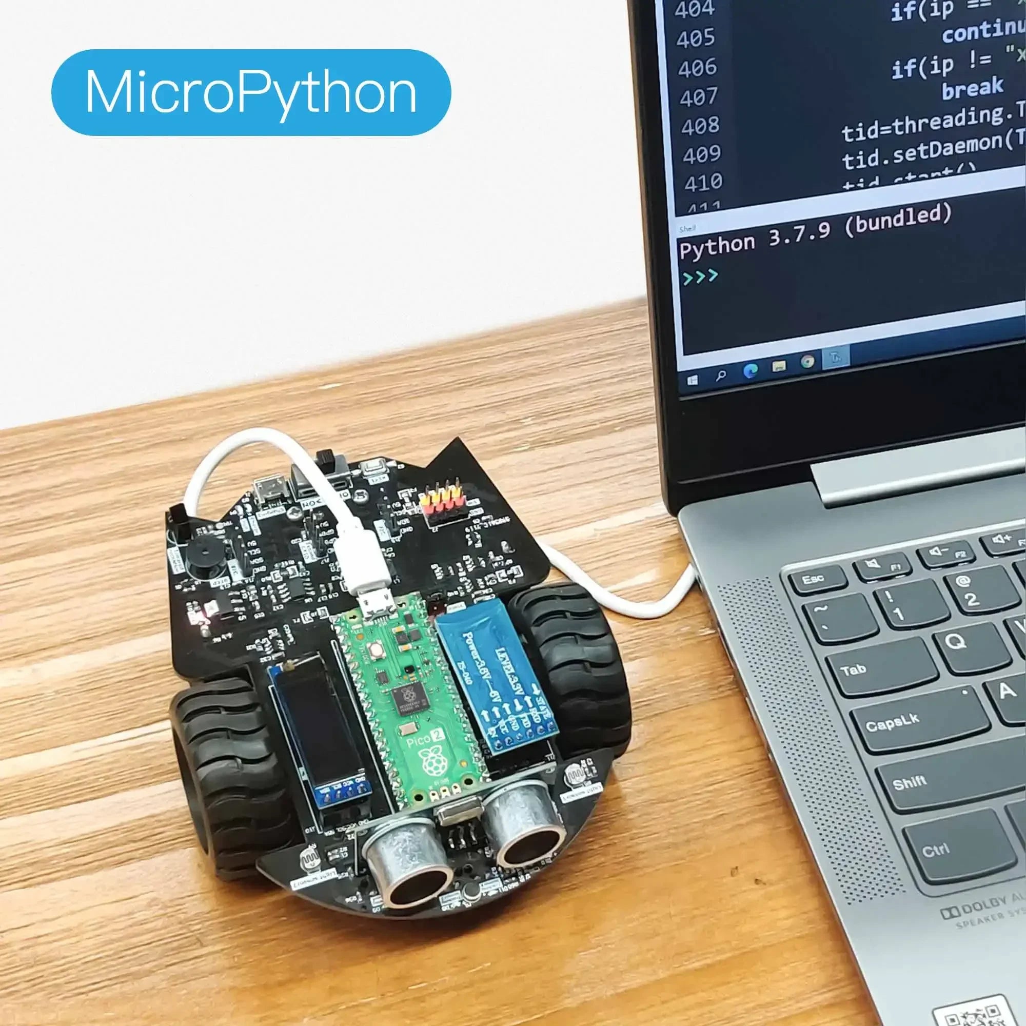 Yahboom Raspberry Pi Pico 2 Robot Car Kit Diy Electronic Coding Robot Kit Support detail image 5