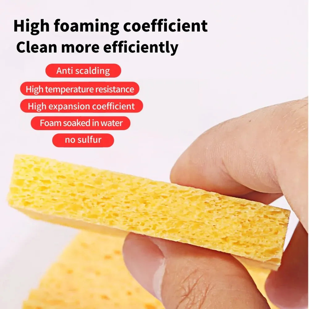 Soldering Iron Tips Cleaning Sponge 10/100pcs High Temperature Resistant Spong for Electric Soldering Iron Removal Tin