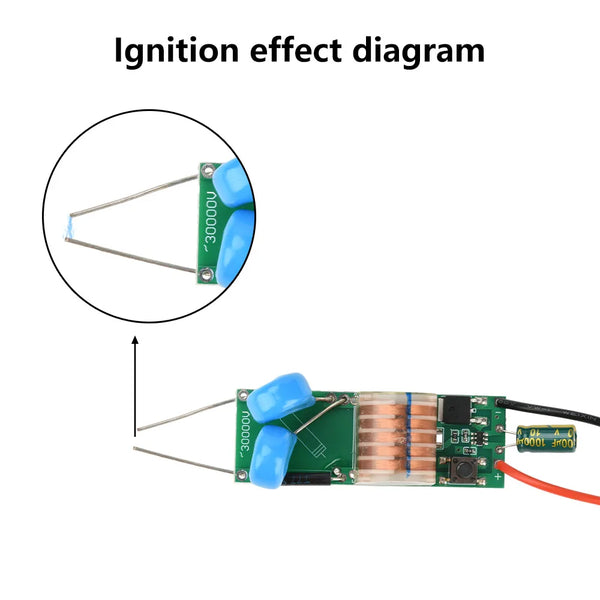 DC 3.3V-5V to DC 15-30KV High voltage Generator Ignition Module No-load High Power Boost Converter 3.7V A product image