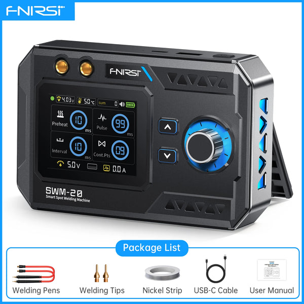 FNIRSI SWM-20 Portable Spot Welder Double Pulse Battery Welding Machine 18650 Battery DIY detail image 7