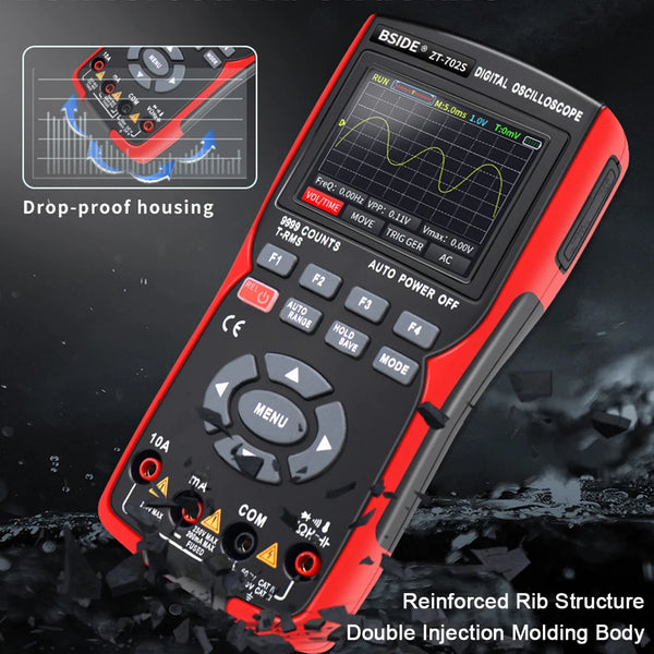 BSIDE ZT702S Handheld Oscilloscope Multimeter Professional Digital Multiteter Electrician detail image 5