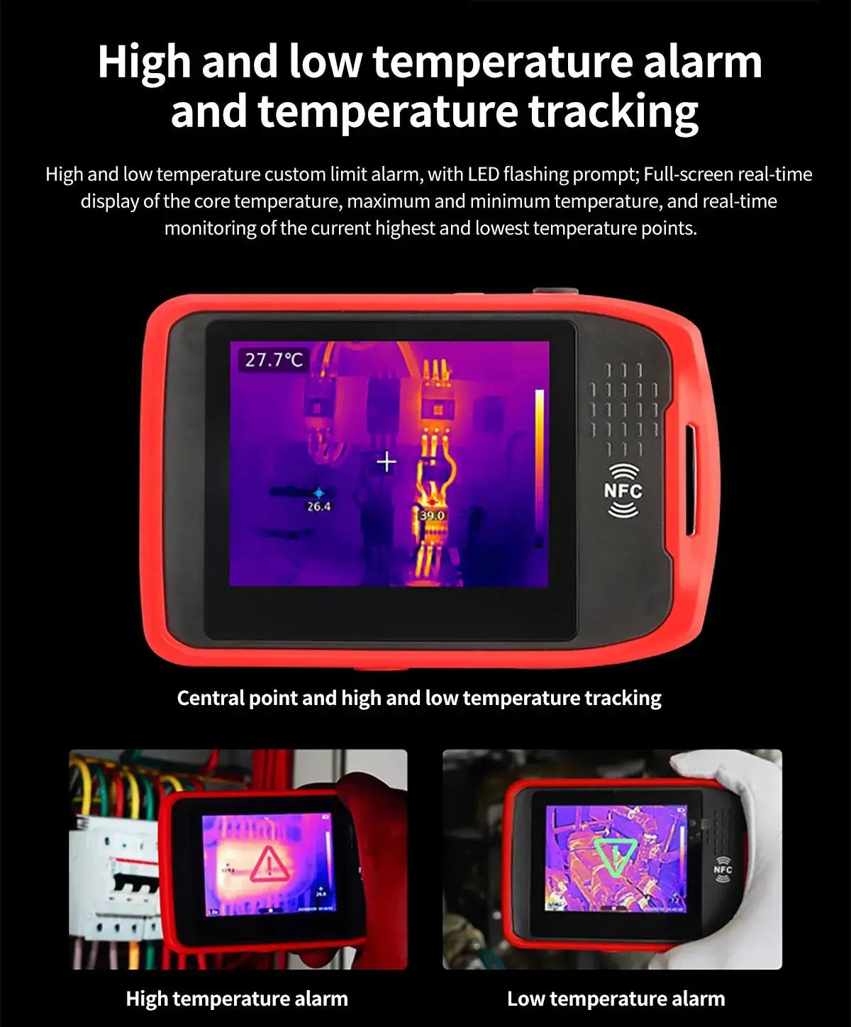 UNI-T UTI260T Pocket Thermal Imager 256x192 NCV Bluetooth Thermographic Camera Infrared detail image 9