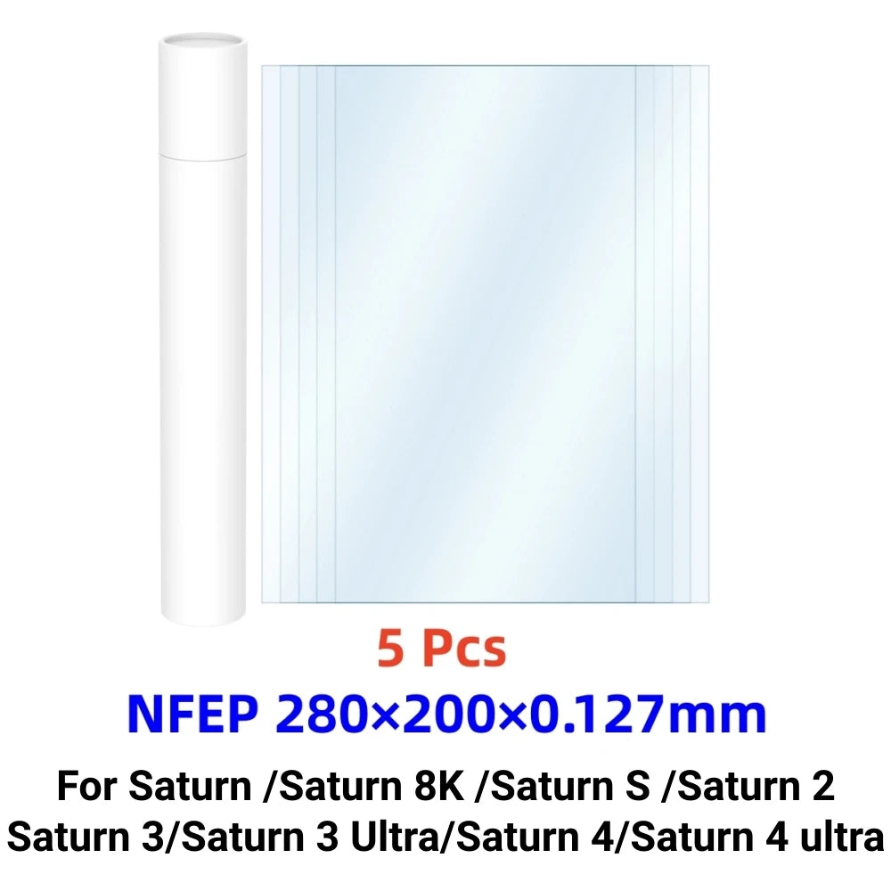 NFEP Film 10.1 inch 280x200x0.127mm PFA Film For ELEGOO Saturn 2 Saturn 3 Ultra Saturn 4 Ultra 3D Printer Parts LCD Accessories