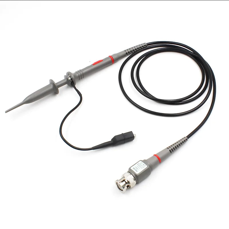 1PCS P6100 BNC Oscilloscope Probe DC-100MHz 1X 10X Mayitr High-Precision Oscilloscope Analyzer Alligator Clip Probe Test Lead