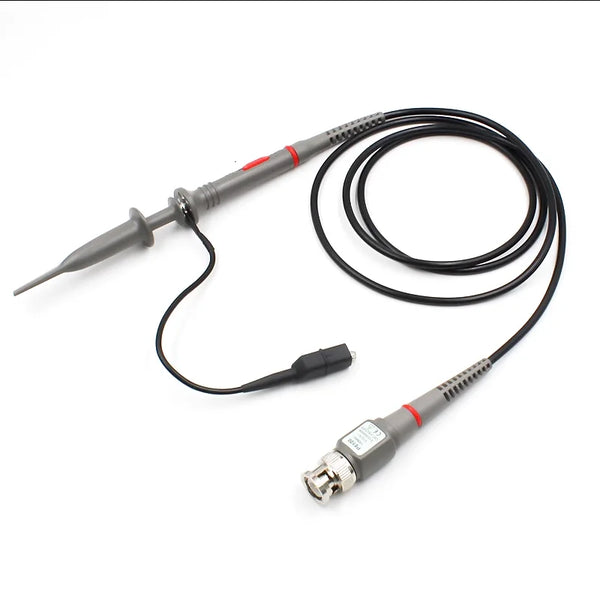 1PCS P6100 BNC Oscilloscope Probe DC-100MHz 1X 10X Mayitr High-Precision Oscilloscope Analyzer Alligator Clip Probe Test Lead