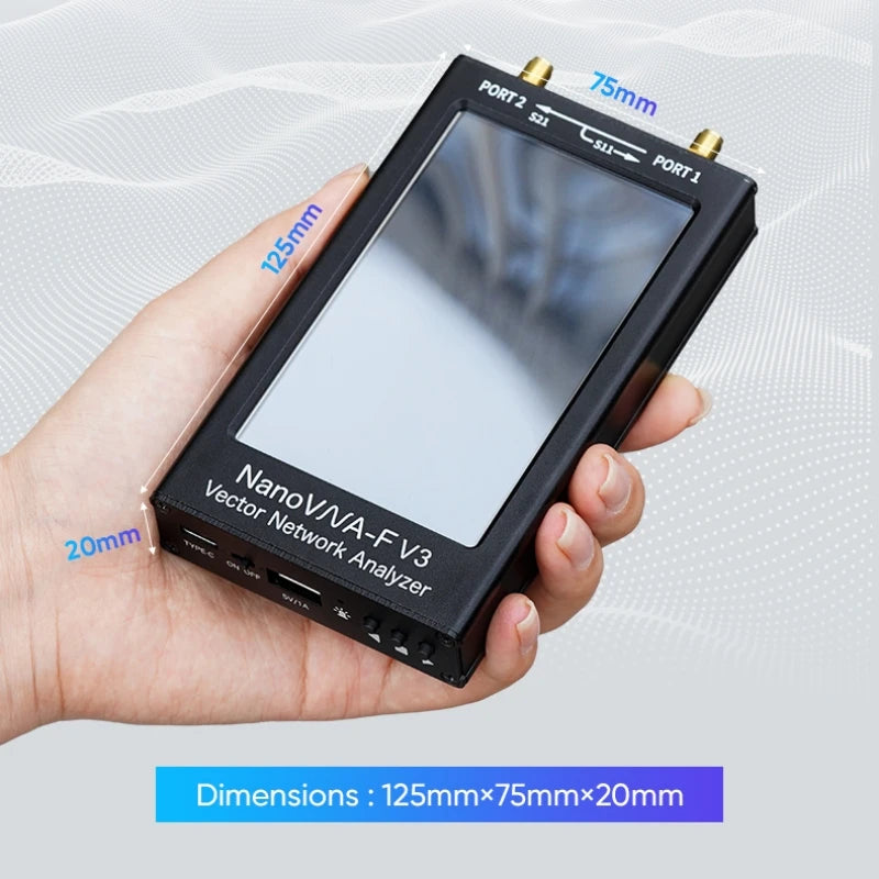Latest NanoVNA-F V3 4.3 inch 6GHz HF VHF UHF Vector Network Analyzer Antenna Analyzer SWR detail image 5