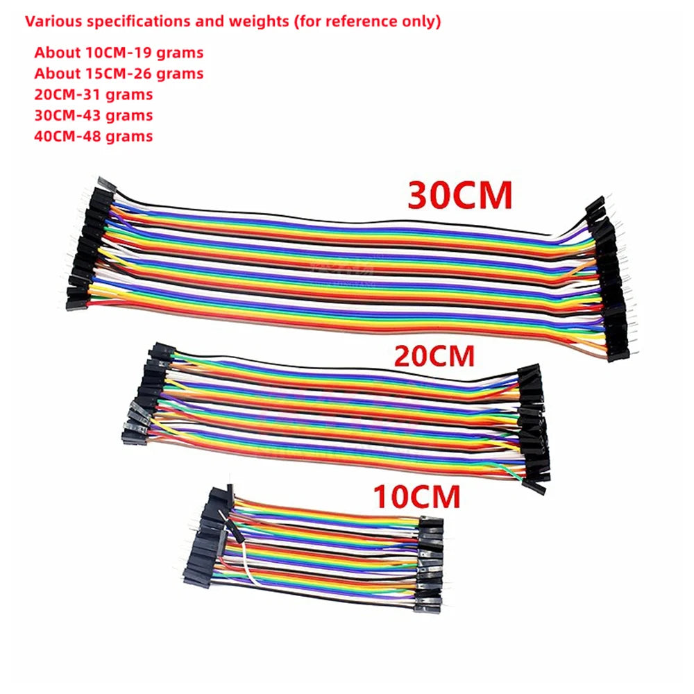 40PIN 10CM 20CM 30CM Dupont Line Male to Male + Female to Male and Female to Female Jumper Dupont Wire Cable for Arduino DIY KIT