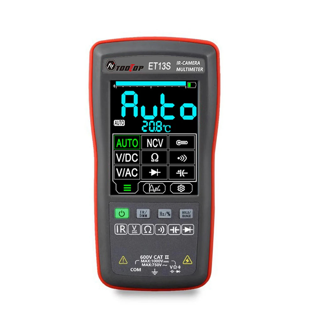 ET13S 2in1 Thermal Imager Multimeter 10000 Counts Counts 2.8-inch Touchscreen -20C to 550C Temperature Me product image