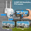 Hiseeu 3/5MP WiFi Security Surveillance Camera System Kit Motion Tracking Color Night Vision 10CH NVR Wireless CCTV Cameras Set