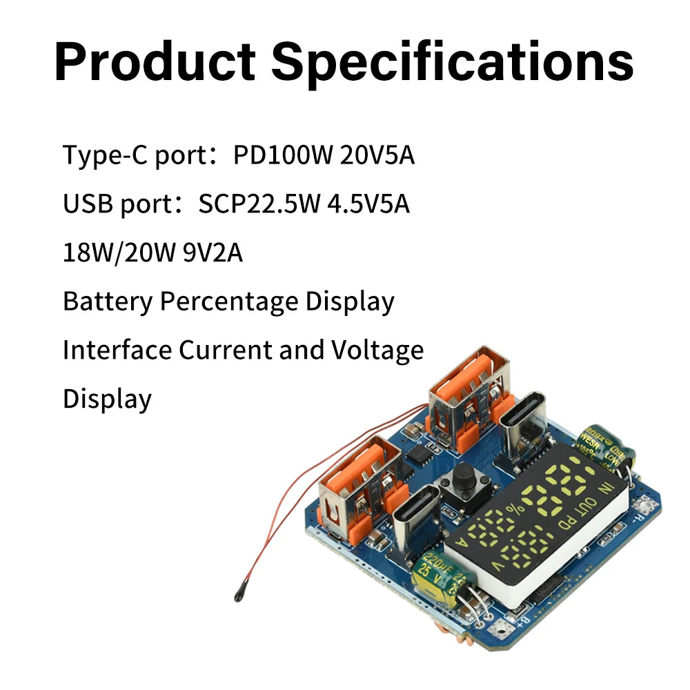 4S 20V 5A Buck-Boost Module Charge/Discharge Integrated Bidirectional Fast Charging High detail image 4