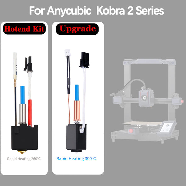 Upgraded Hotend kit 24v for Anycubic Kobra 2 Kobra 2 Series Neo Pro/Plus/Max Hot End Kit 24V 60W Kobra 2 Plus/2 Max/2 Neo/2 Pro
