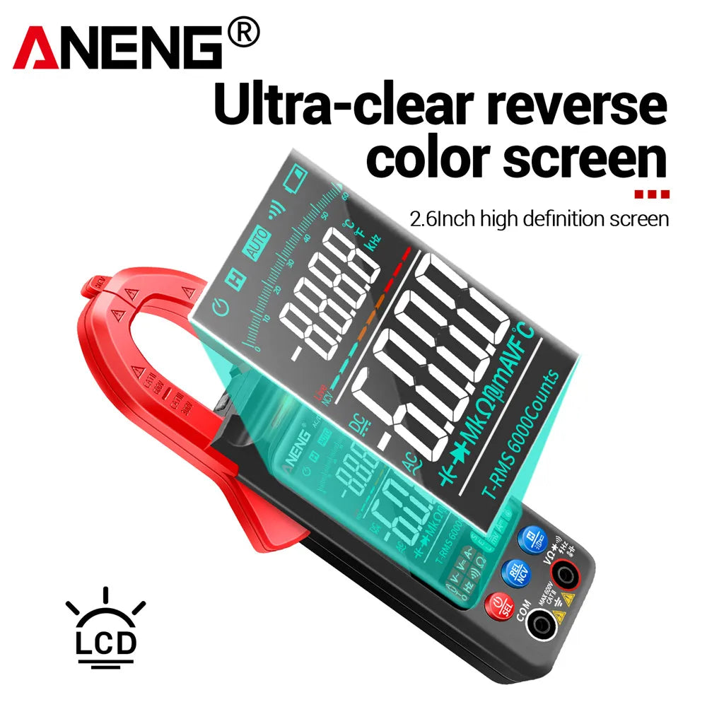 ANENG ST212 Digital Clamp Meter Multimeter 6000 Counts DC/AC Current 400A Amp Multimeter detail image 4