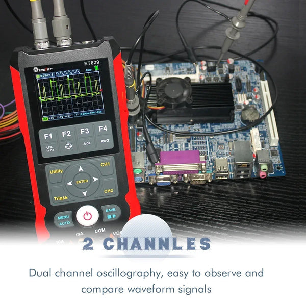 TOOLTOP ET829 2 Channel 80MHz Digital Storage Oscilloscope Multimeter Signal Generator 3 in detail image 3