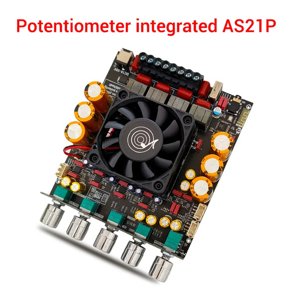 ZK-AS21P TPA3255*2 2.1 Channel Bluetooth Power Amplifier Board 300W+300W+600W High Power Low detail image 6
