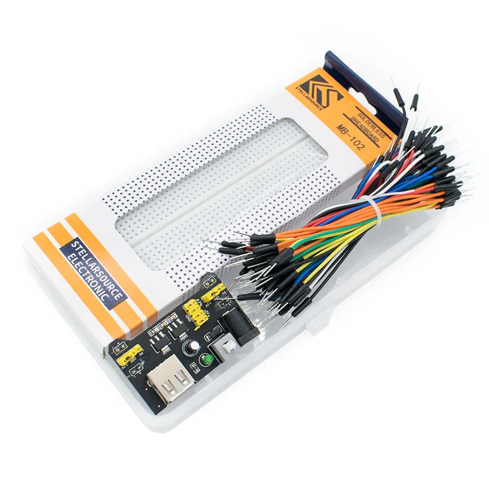 MB-102 Breadboard 400 830 Points Solderless PCB Prototype Board MB102 Power Module 65 detail image 4