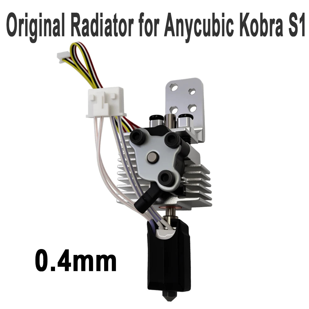 Quick Release Hotend Upgrade Kit Compatible with Anycubic Kobra S1 S1C Combo Aluminum Heat Sink Sensor Replacement Parts