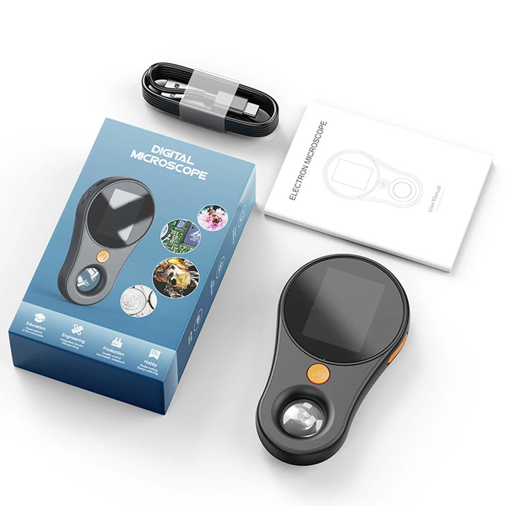 Handheld Digital Microscope 500X Magnification Hd Electronic Magnifier with Light for detail image 8