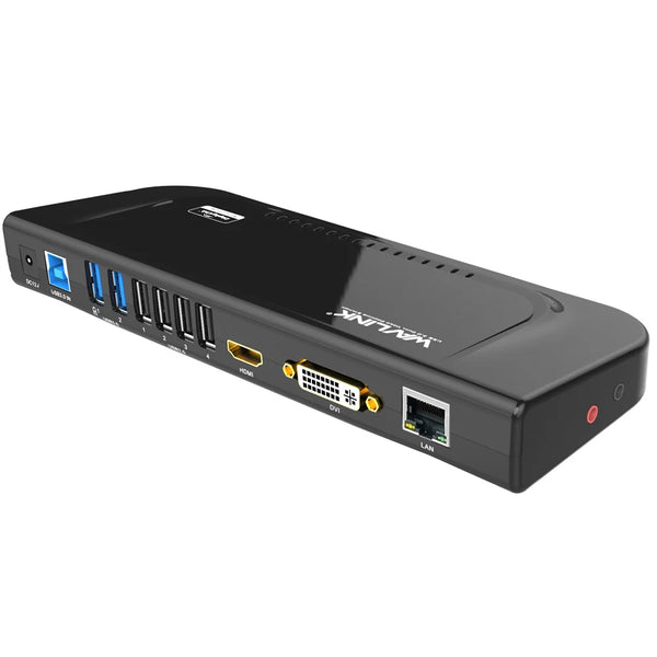 Wavlink USB 3.0 Universal Displaylink Docking Station Support Dual 2K@60Hz HDMI/DVI External detail image 7