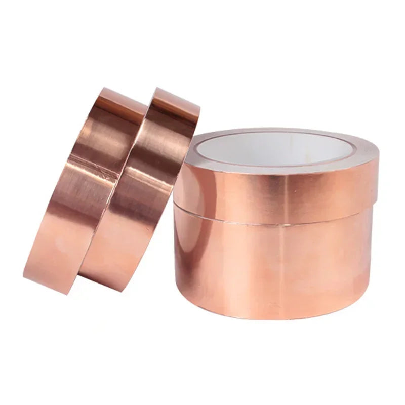 Conductive Dual Sided Copper Foil Tape EMI Shielding Anti Interference Self Adhesive Anti Snail Protection for Electronics