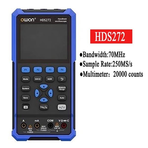 OWON HDS272 Portable Digital Automotive Oscilloscope 2 Channel 70MHz Professional True-RMS detail image 2